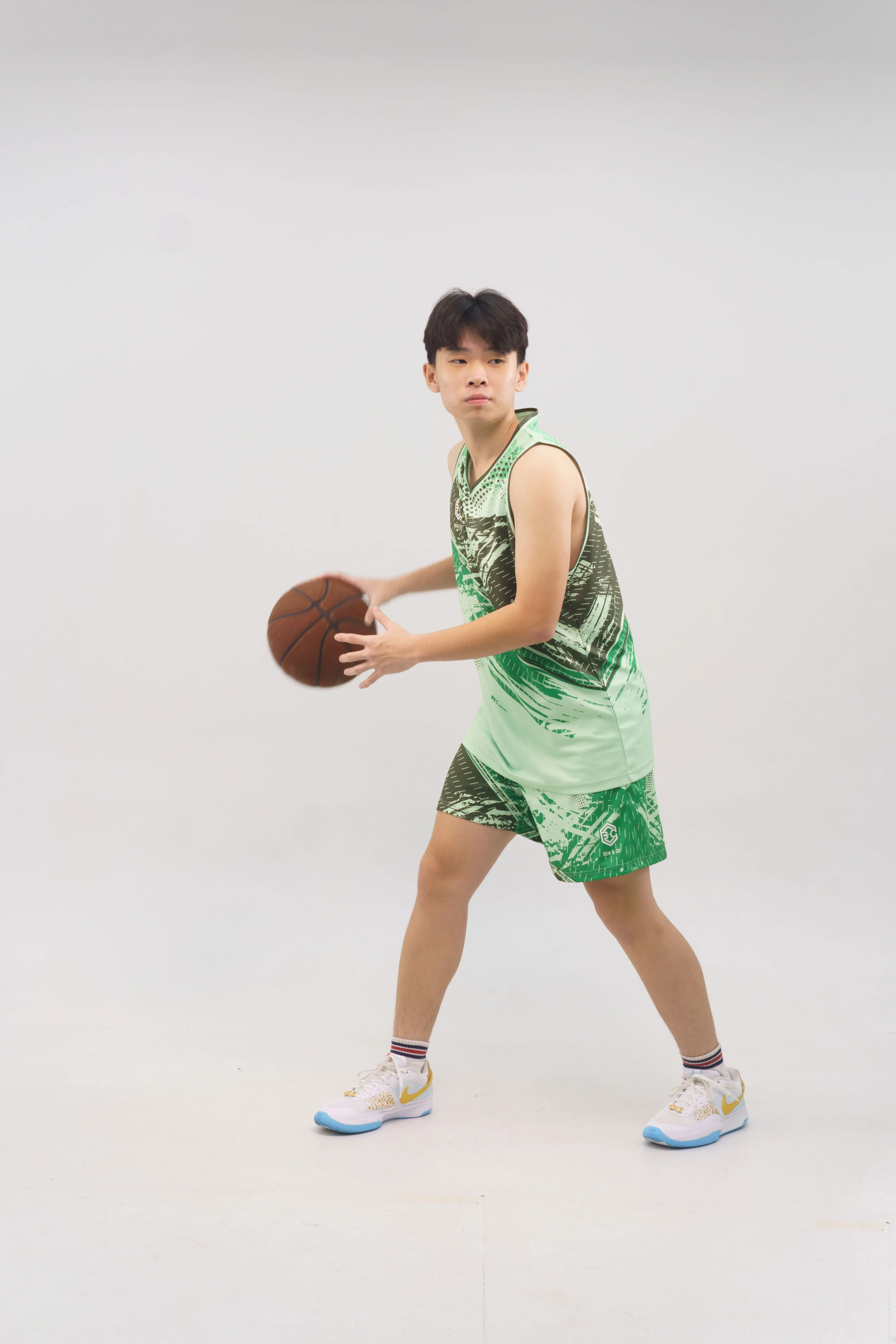 BENCO Basketball Jersey Green Men